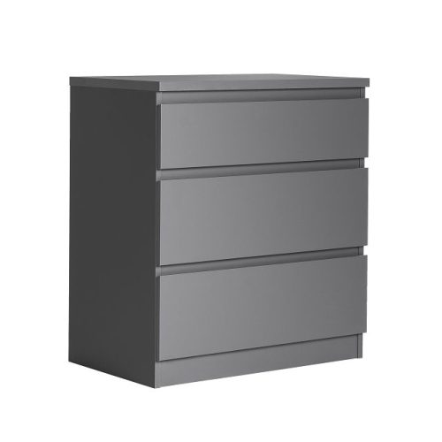 комод КАСТОР 3 ящика 650x716x396мм серый ЛДСП