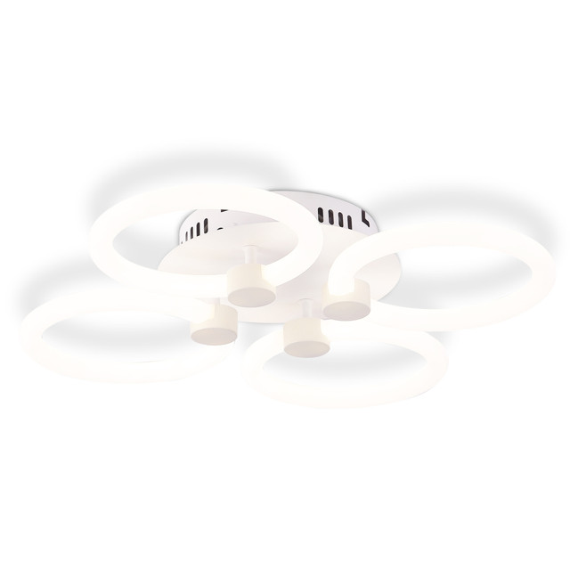 люстра потолочная светодиодная AMBRELLA LIGHT Акрилика с пультом 82Вт 3000K-6400K белый