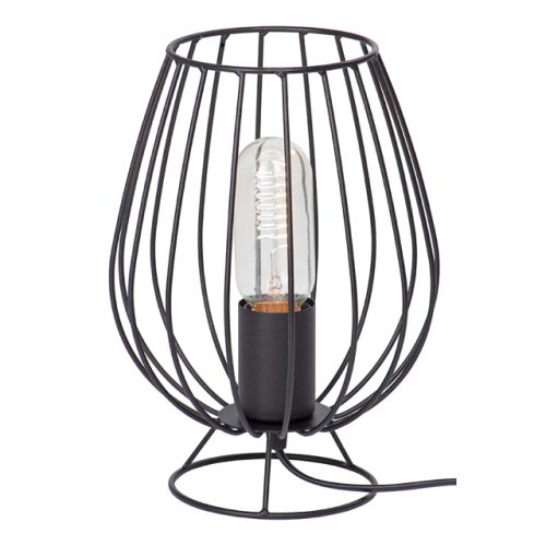 лампа настольная VITALUCE Сан 1х60Вт Е27 металл черный