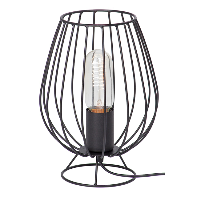 лампа настольная VITALUCE Сан 1х60Вт Е27 металл черный