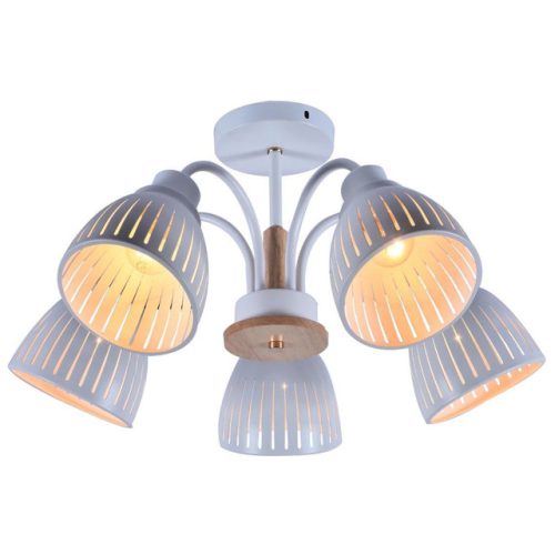 люстра потолочная Jupiter Lighting  Хелена 5х60Вт Е27 металл дерево