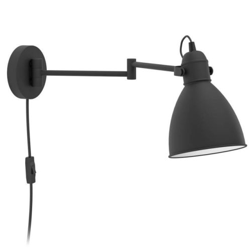 бра EGLO Сан Пери коленчатое 1х10Вт E27 сталь черный