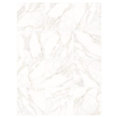 керамогранит LCM Calacatta Luna 80х80 белый матовый карвинг