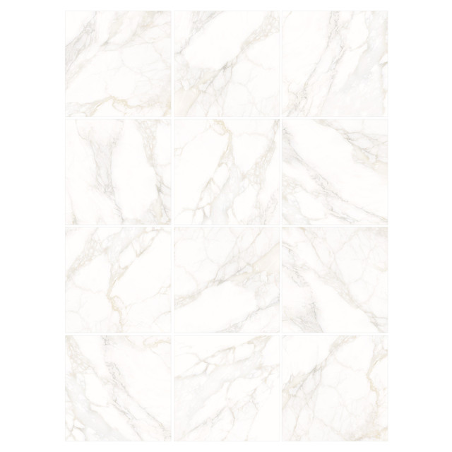 керамогранит LCM Calacatta Luna 80х80 белый матовый карвинг