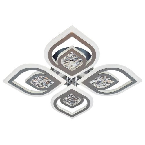 люстра потолочная светодиодная JUPITER Лотос 128Вт хром