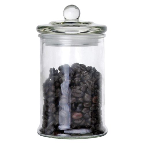 банка для продуктов MALLONY Banca 0,4л круглая стекло, пластик