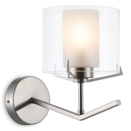 бра AMBRELLA LIGHT Хай Лайт E14 40Вт никель/белый матовый
