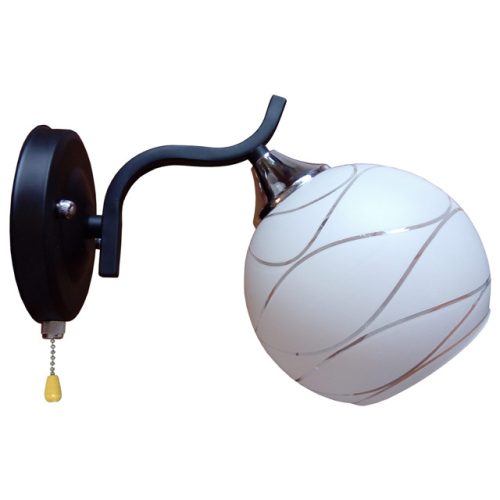 бра Jupiter Lighting Осака 1х60Вт Е27 стекло металл