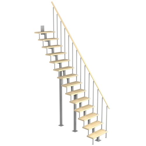 лестница ЛЕСЕНКА Линия-Квадро прямой марш h 3150-3375