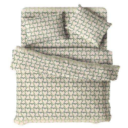 постельное белье 1,5сп ВОЛШЕБНАЯ НОЧЬ Allisum heart перкаль 2 нав.50х70см, арт.935665