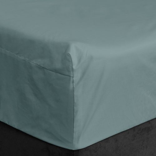 простыня на резинке Эльф 140х200х30см сатин голубая, арт.1702-Утренний воздух