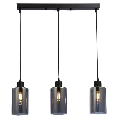 светильник подвесной AMBRELLA LIGHT Традиционный E27х3 40Вт черный/дымчатый