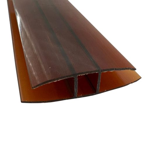 профиль для поликарбоната соединительный 8-10*3000 мм бронза