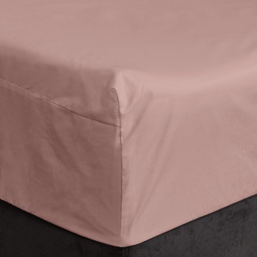 простыня на резинке Эльф 160х200х30см сатин розовая, арт.1703-Розовый рассвет