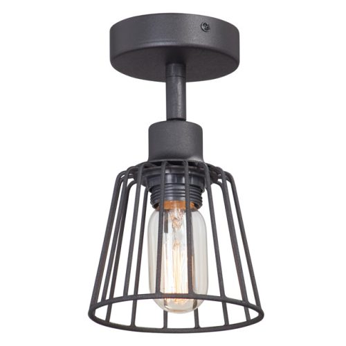 люстра потолочная VITALUCE Глори 1х60Вт E27 металл черный