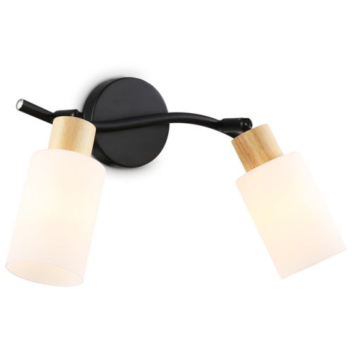 спот AMBRELLA LIGHT Традиционный 2х60Вт E14 металл дерево черный