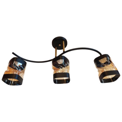 люстра потолочная Jupiter Lighting Кения 3х60Вт Е27 стекло металл