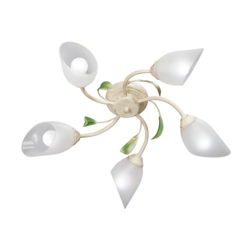 люстра потолочная VITALUCE Виво E14 5х40Вт металл бежевый