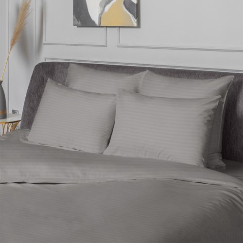 комплект наволочек VEROSSA Stripe 50х70см 2шт сатин-страйп серый, арт.735946