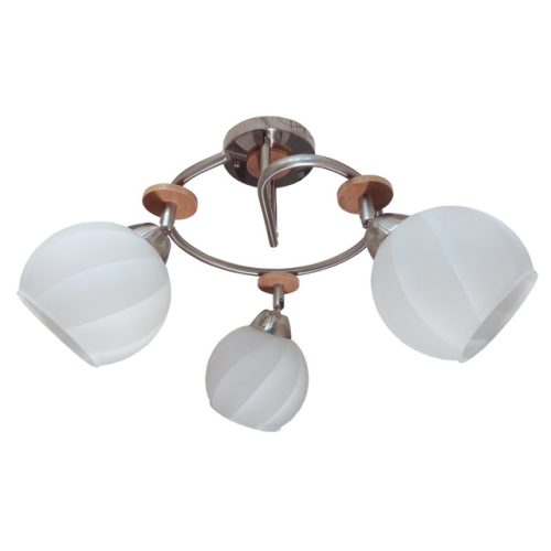 люстра потолочная Jupiter Lighting Бук 3х60Вт Е27 стекло металл дерево