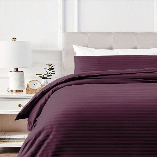 постельное белье 2сп Capresa Always plum полисатин-страйп 2 нав.50х70см, арт.50032/02