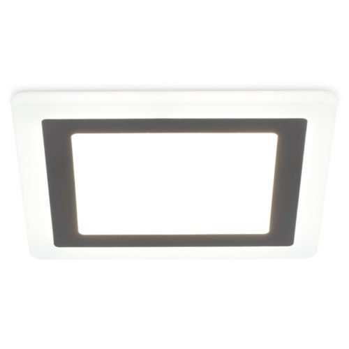 светильник встраиваемый AMBRELLA LIGHT Даунлайт LED 3Вт+3Вт 4200K+4200K 3 режима света квадрат белый