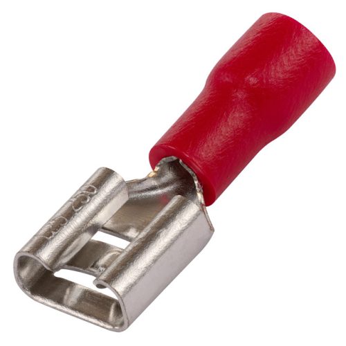 разъем DUWI РпИп 1,25-5-0,8 плоский мама 10 шт красный