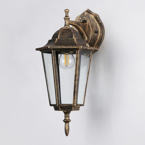 светильник уличный настенный AMBRELLA LIGHT Гардн E27 40Вт золото черный прозрачный