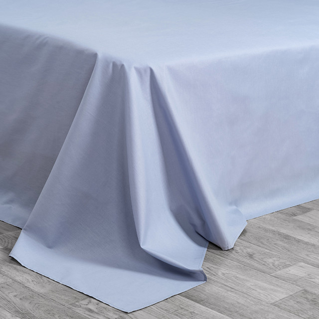 простыня Эльф 220х240см сатин серо-голубая, арт.015/1-Морозное утро