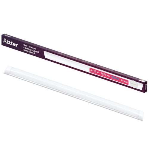 светильник светодиодный Ritter Лайн 1200мм 36Вт 6500К 3060Лм IP20