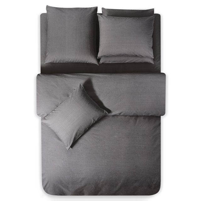 пододеяльник SLEEPIX Сакаи 200х215см перкаль темно-серый, арт.1016.01531