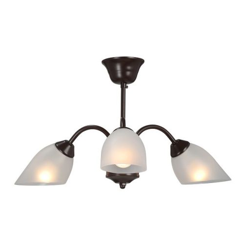 люстра потолочная VITALUCE Ральф 3х40Вт E14 металл коричневый