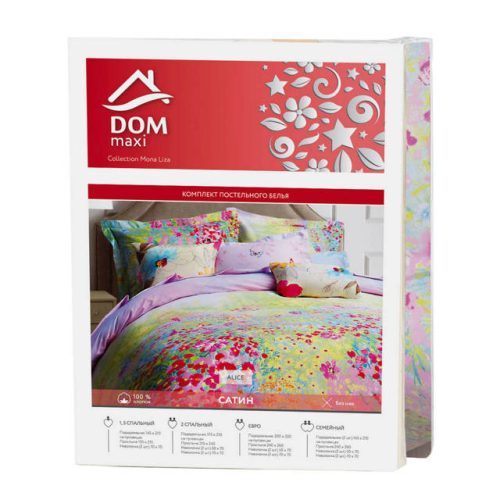 постельное белье 1,5сп MONA LIZA сатин DOM maxi 2 нав.70х70 и 50х70, арт.ДМ5047