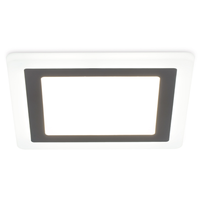 светильник встраиваемый AMBRELLA LIGHT Даунлайт LED 12Вт+4Вт 4200K+4200K белый