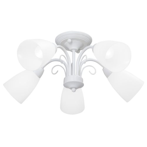 люстра потолочная VITALUCE Сшай E14 5х40Вт металл белый