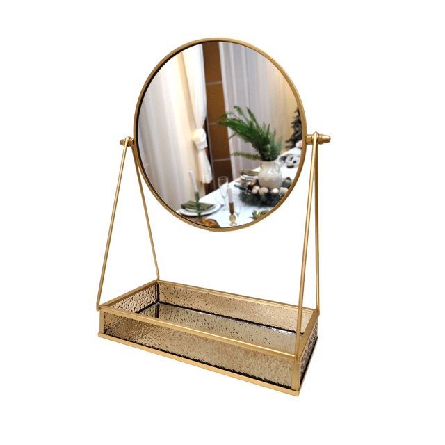 зеркало настольное TODELIA Miracle 20х10х28см круглое стекло