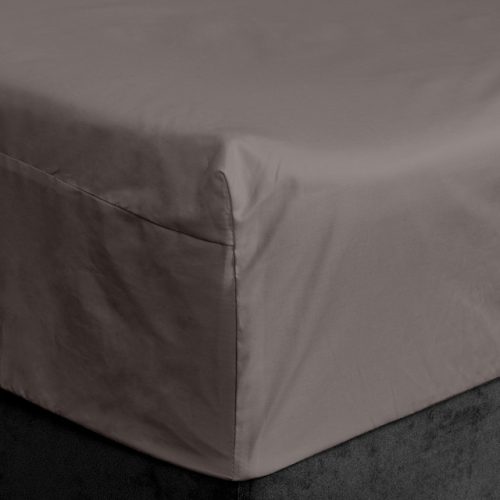 простыня на резинке Эльф 180х200х30см сатин серая, арт.1704-Лунный камень