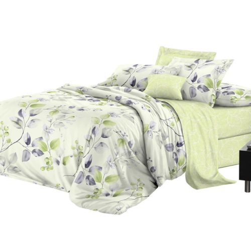 постельное белье 2сп Эльф Bella Vita Premium поплин 2 нав.70х70см, арт.1180-Веточки