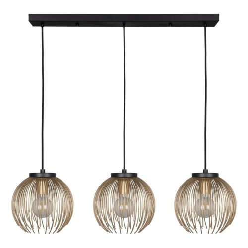 светильник подвесной EGLO Венесуэла 3x40Вт E27 сталь черный золотой