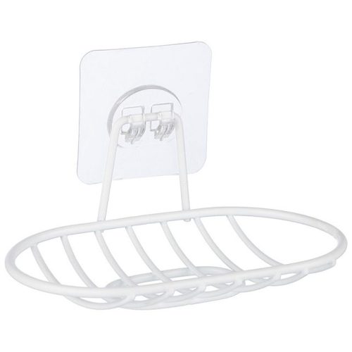 мыльница подвесная овальная РЫЖИЙ КОТ White металл пластик белый