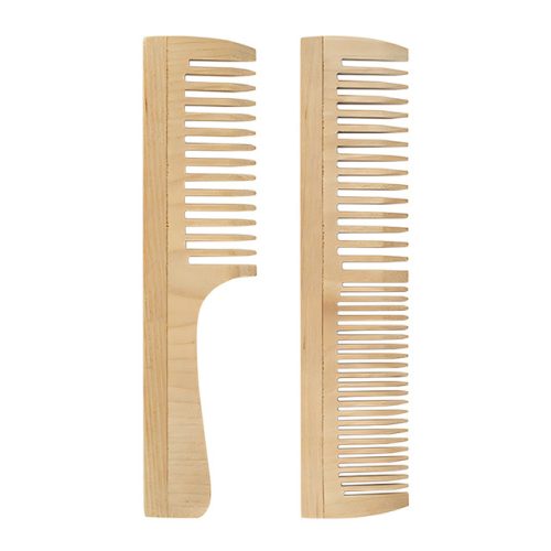 набор расчесок LEI 29,7см гребень двойной без ручки, гребень с ручкой дерево