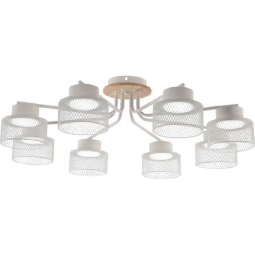 люстра потолочная RIVOLI Mona 8хGX53 15Вт дерево металл