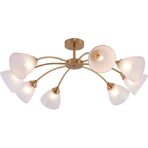 люстра потолочная RIVOLI Debra 8хЕ27 60Вт бронза