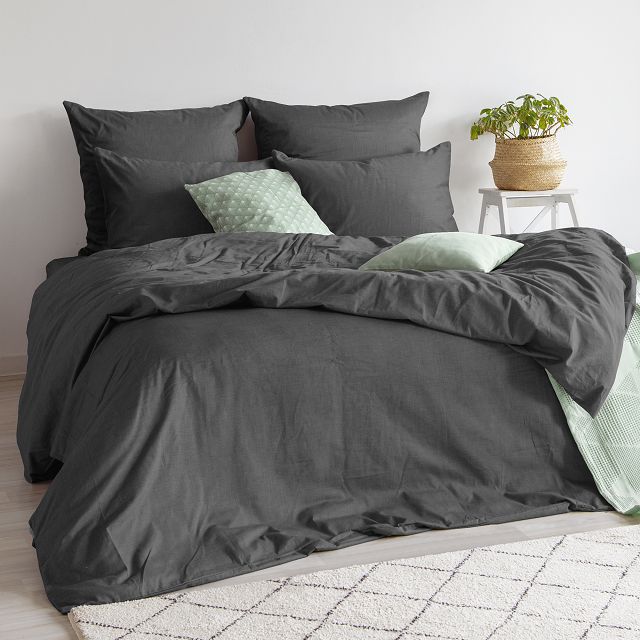 простыня VEROSSA 200x220см диагональ серая, арт.780683