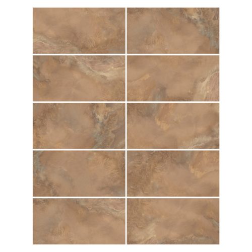 керамогранит LCM Elixir Bronze 60х120 коричнево-рыжий полированный