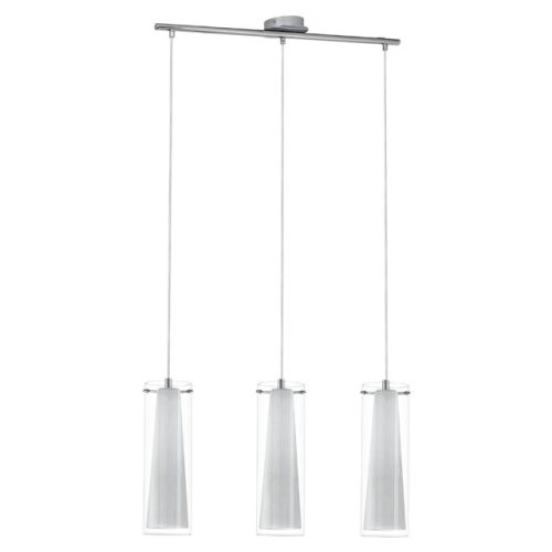 светильник подвесной EGLO Пинто 3x60Вт E27  стекло, металл
