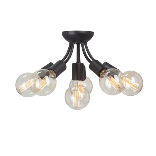 люстра потолочная VITALUCEE Брайт E27 6х40Вт металл черный