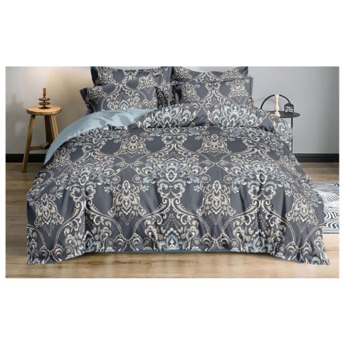 простыня на резинке COTTONIKA 90х200см сатин серая, арт.Пррез90сат336