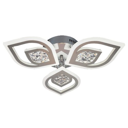 люстра потолочная светодиодная JUPITER Лотос 96Вт хром