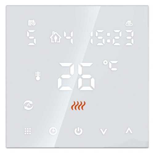 терморегулятор сенсорный Русское тепло с датчиком ТР-500 белый